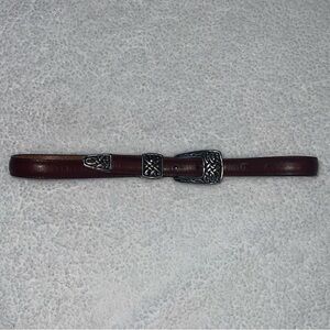 Brighton Vintage 1995 brown leather belt, size Small